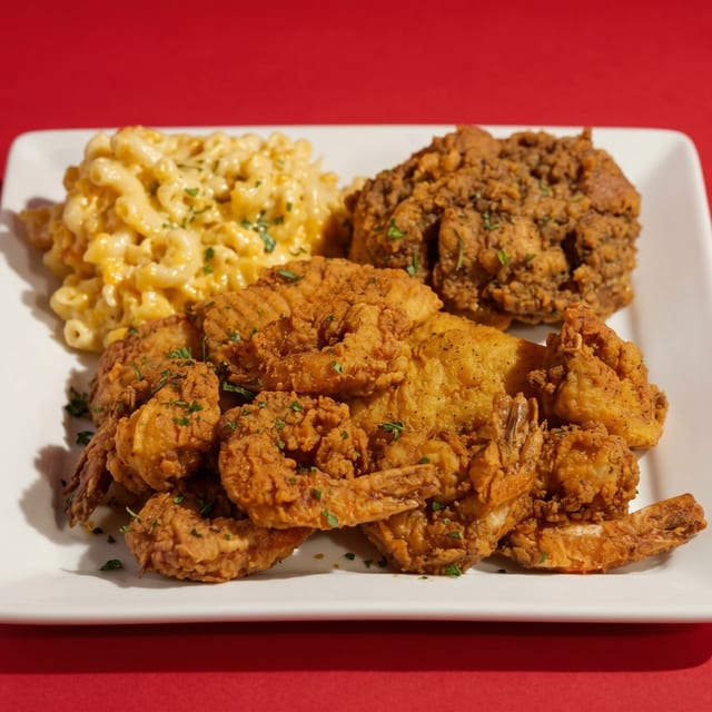 Fish and Shrimp Platter.